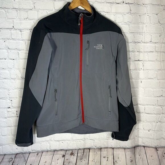 North Face Men’s Apex Bionic 3 Jacket size S Small Gray Black LOOK - Picture 1 of 8